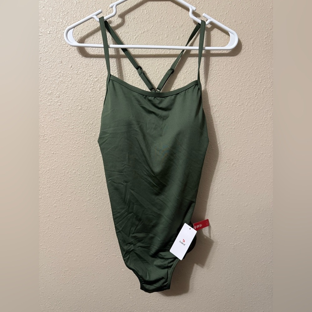 Baleaf NWT Women’s Dark Green One Piece Bathing Suit 36